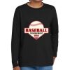 Youth Heavy Cotton 100% Cotton Long Sleeve T Shirt Thumbnail